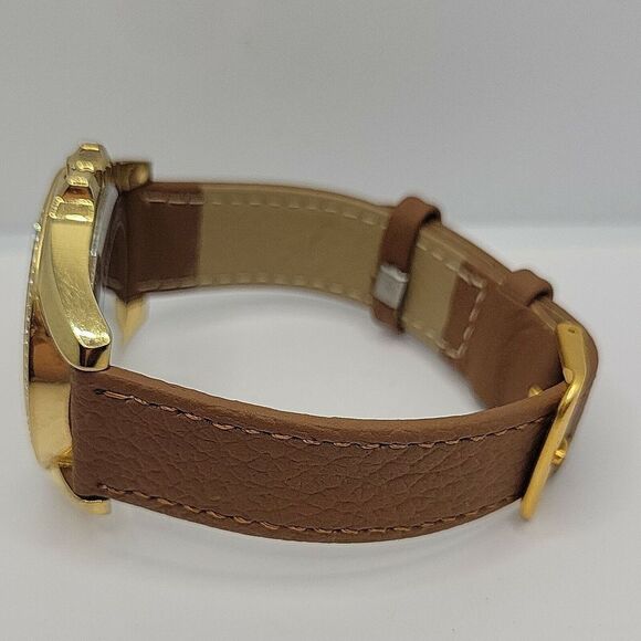MICHAEL KORS MK2394 Women's Brown Leather Analog Dial Quartz Wrist Watch AM519 - Picture 9 of 11